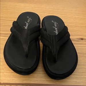 Free People Black Sandals
